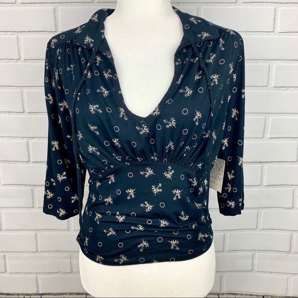 🔥FREE PEOPLE🔥Soraya Printed Top Cut-Out Back XS NWT - Picture 6 of 9